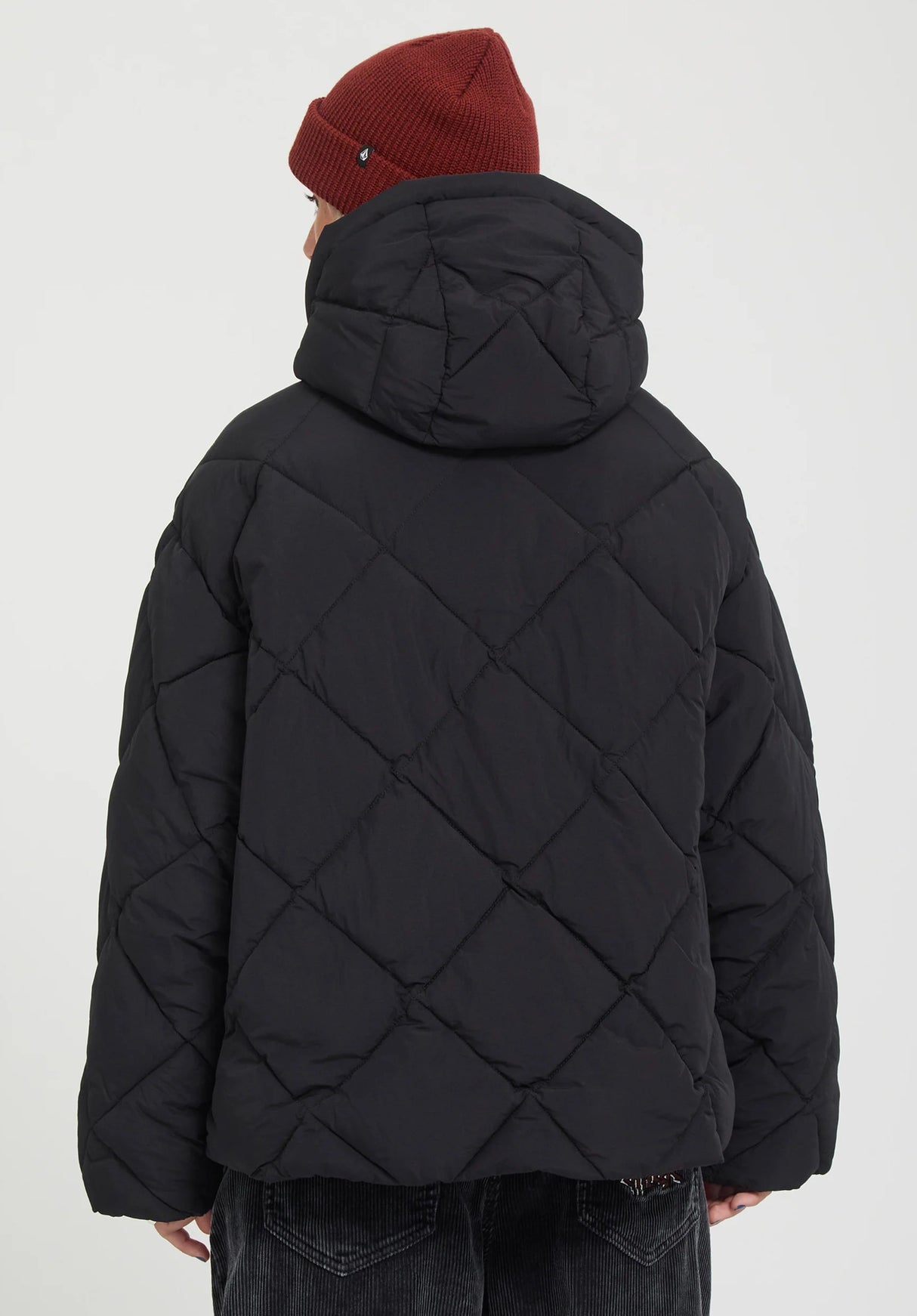 Volcom Out Of Boxy Puff Chaqueta de invierno black – Vista trasera