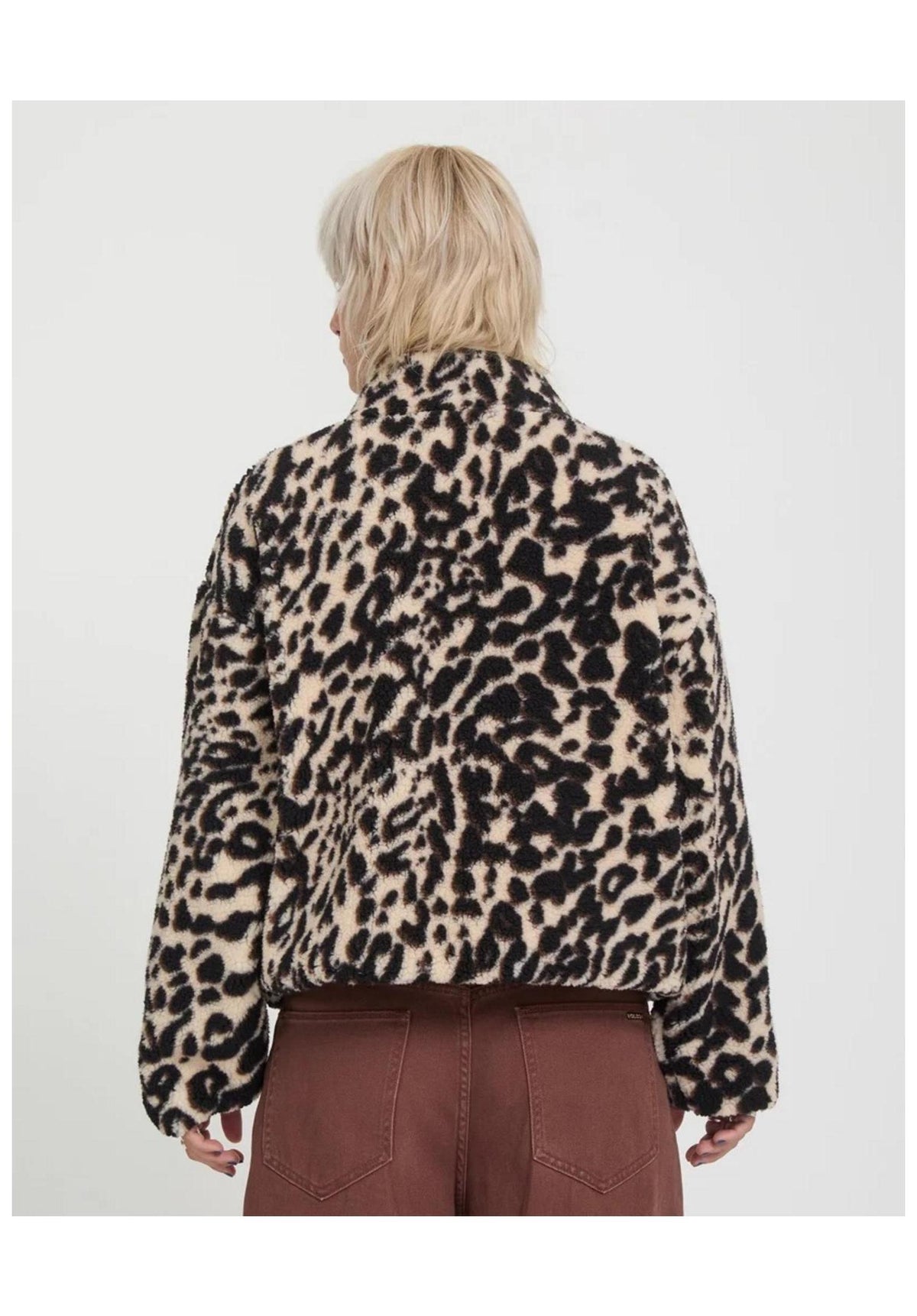 Volcom Wylding Out Sherpa Light Jacket animalprint – Back view