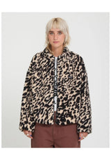Volcom Wylding Out Sherpa Light Jacket animalprint – Front view
