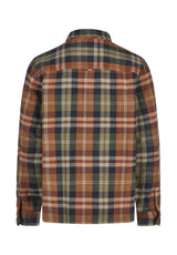 iriedaily Chillax Lumber Shirt-Longsleeve olive – Back view