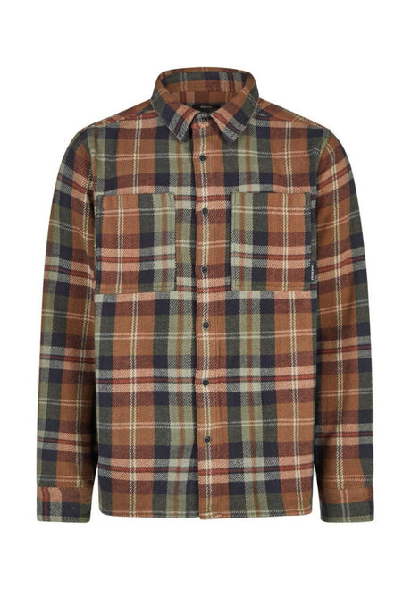 iriedaily Chillax Lumber Skjorte-langærmet olive – Set forfra