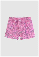 Lousy Livin Greater Flamingos Boxershorts pink – Vooraanzicht