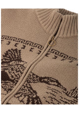 Dark Seas Old Timer Cardigan timberwolf – Set oppefra