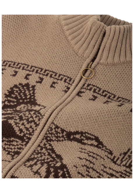 Dark Seas Old Timer Cardigan timberwolf – Top view
