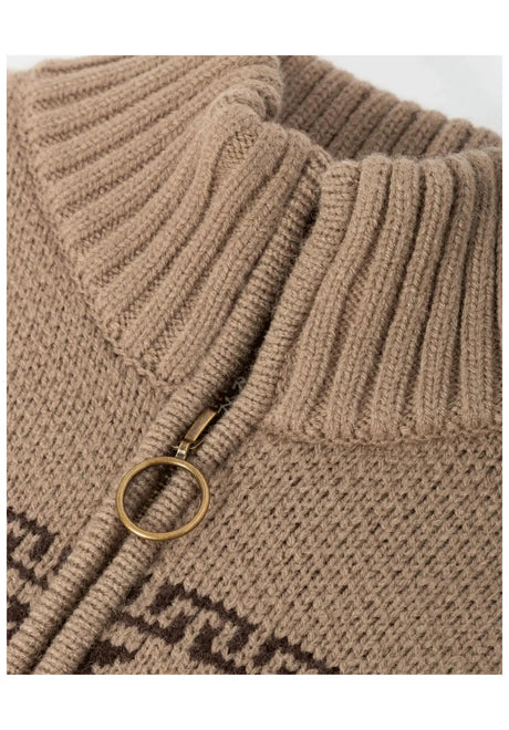 Dark Seas Old Timer Cardigan timberwolf – Side view