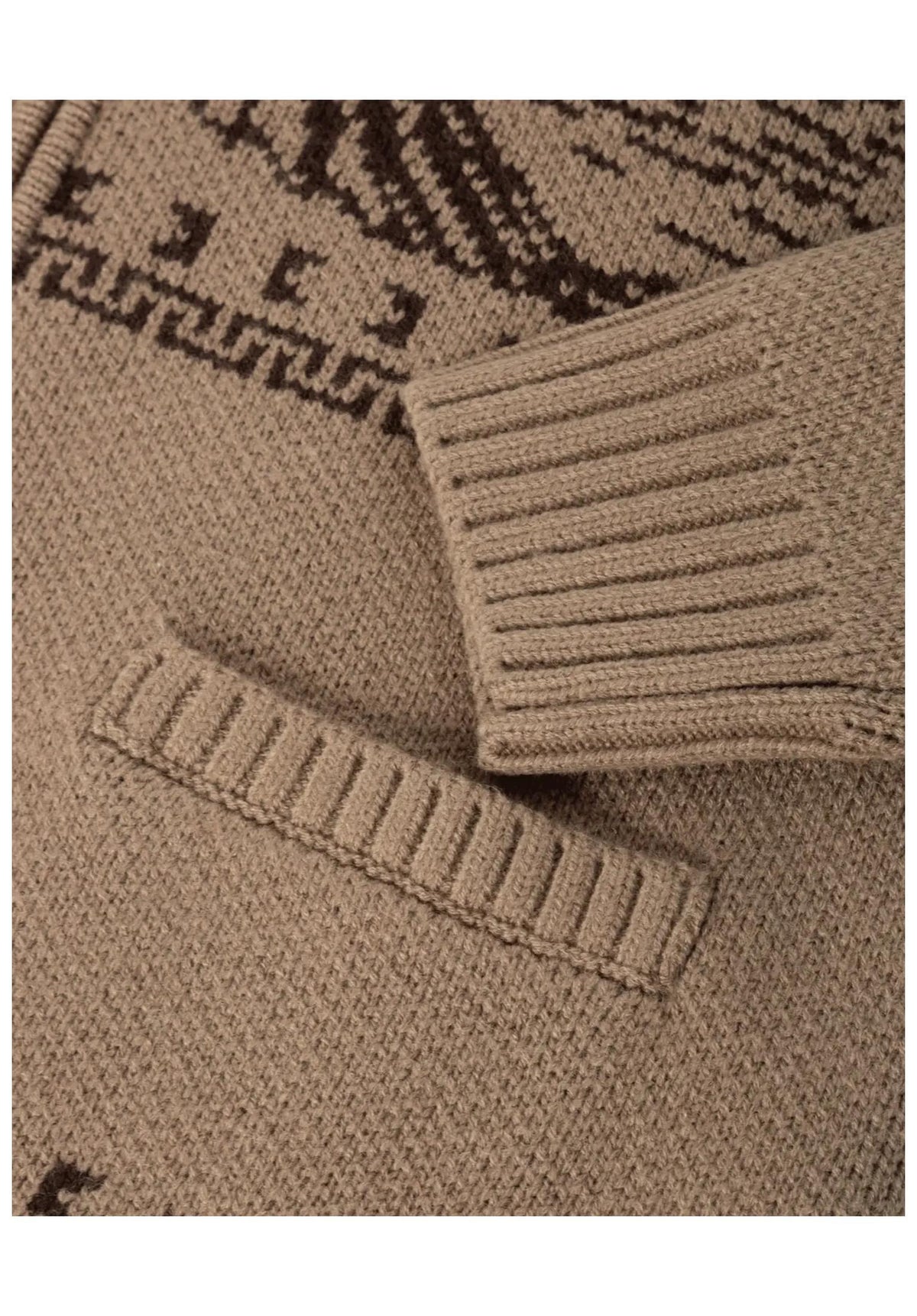Dark Seas Old Timer Cardigan timberwolf – Set nedefra