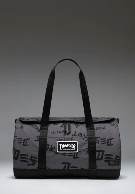 x Thrasher Skate Duffle asphalt/black destroy Vorderansicht