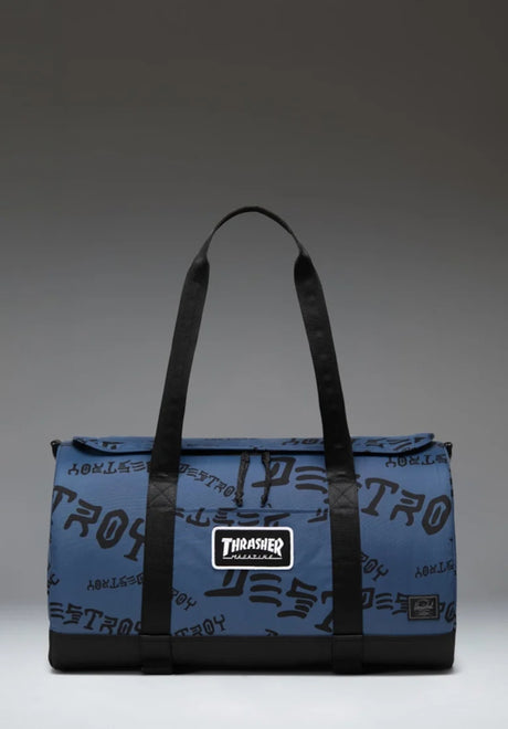 x Thrasher Skate Duffle oceana/dark navy destroy Vorderansicht
