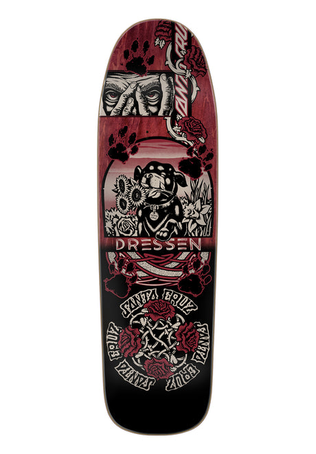Santa-Cruz Dressen Evo Pro Shaped Planche black – Vue de face