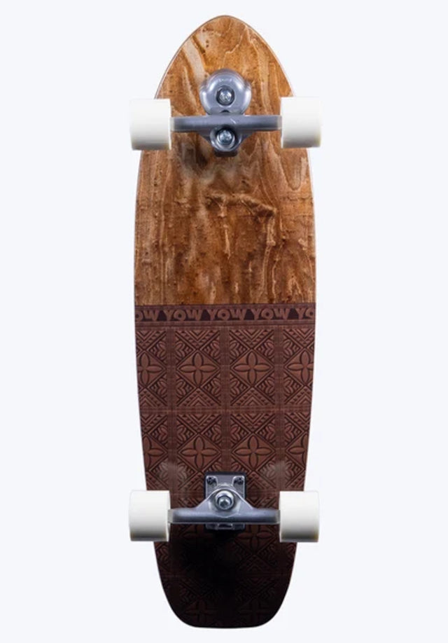 Teahupoo Power Surfing 34 Surfskate lightbrown-brown Vorderansicht