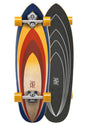 J-Bay Power Surfing 33 Surfskate yellow-red-blue Vorderansicht