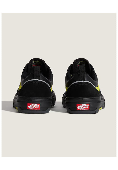 Vans Skate Old Skool Wafflecup Schoen heren reflectiveblack-lime – Detailweergave 2