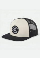 Brixton Oath Casquette whitecap-black – Vue de face