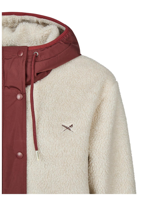 iriedaily Arctik Long Jacket Winterjakke darkrum – Detaljevisning 1