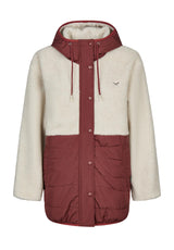 iriedaily Arctik Long Jacket Veste d'hiver darkrum – Vue de face