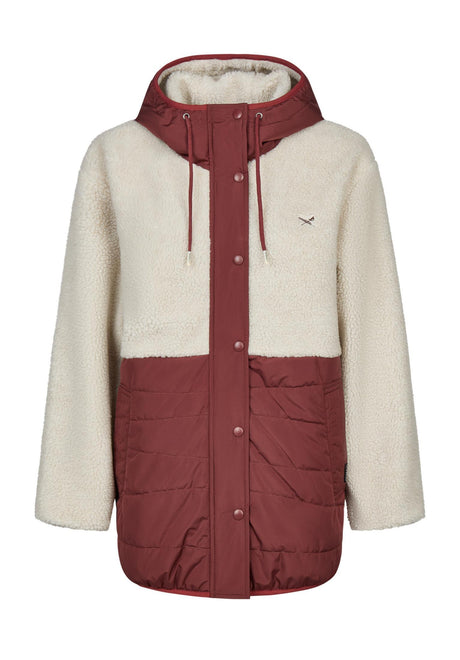 iriedaily Arctik Long Jacket Winterjakke darkrum – Set forfra