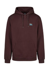iriedaily Smokin Van Felpa con cappuccio aubergine – Vista frontale