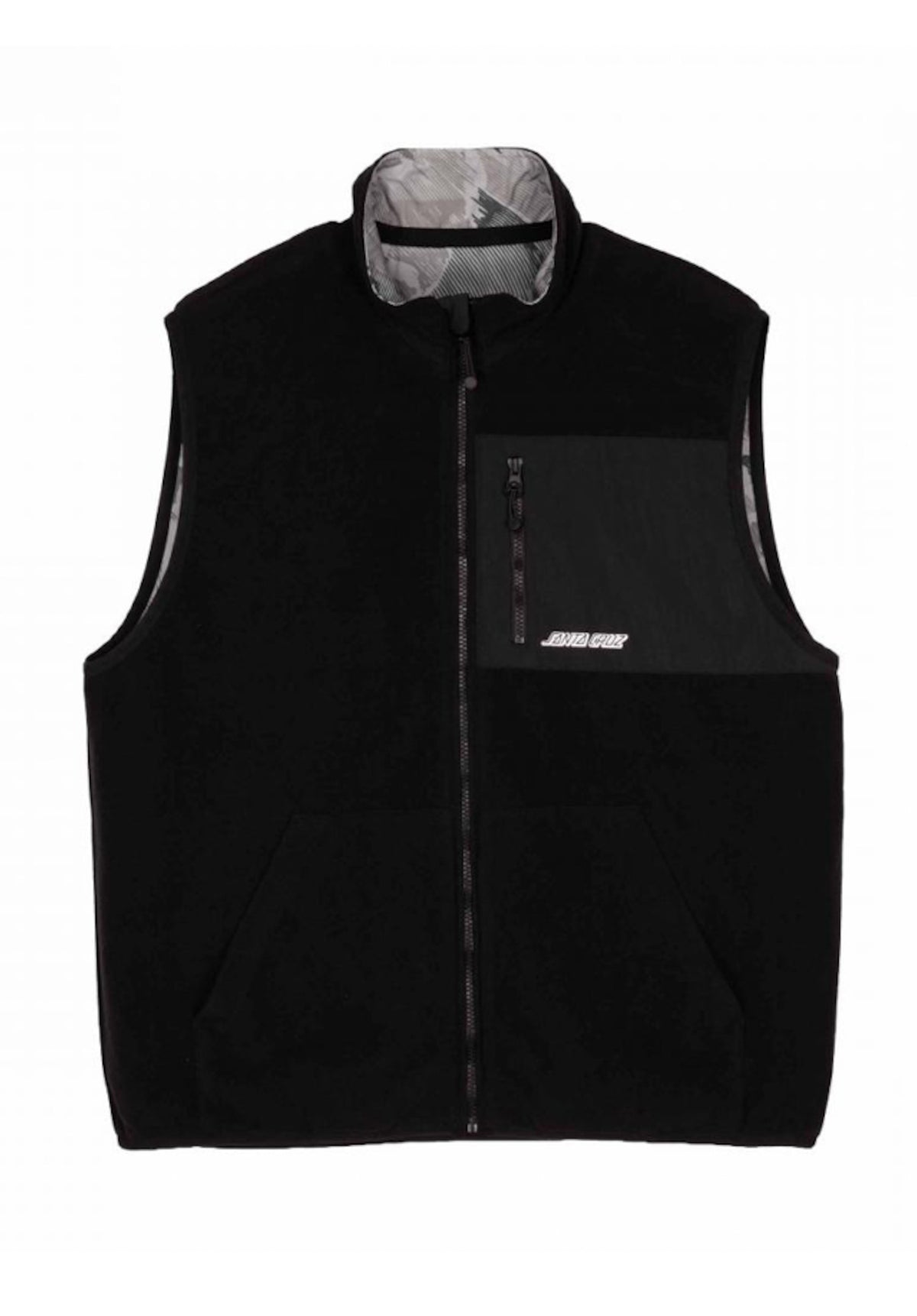 Santa-Cruz Cache Reversible Chaleco woodcutcamo-black – Vista de detalle 1
