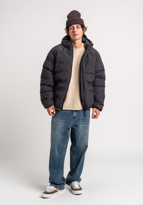 TITUS Leif Winterjas black – Zijaanzicht