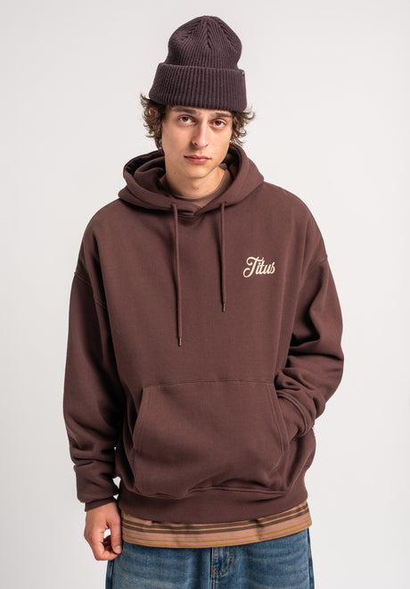 TITUS Nika Hoodie darkbrown – Back view