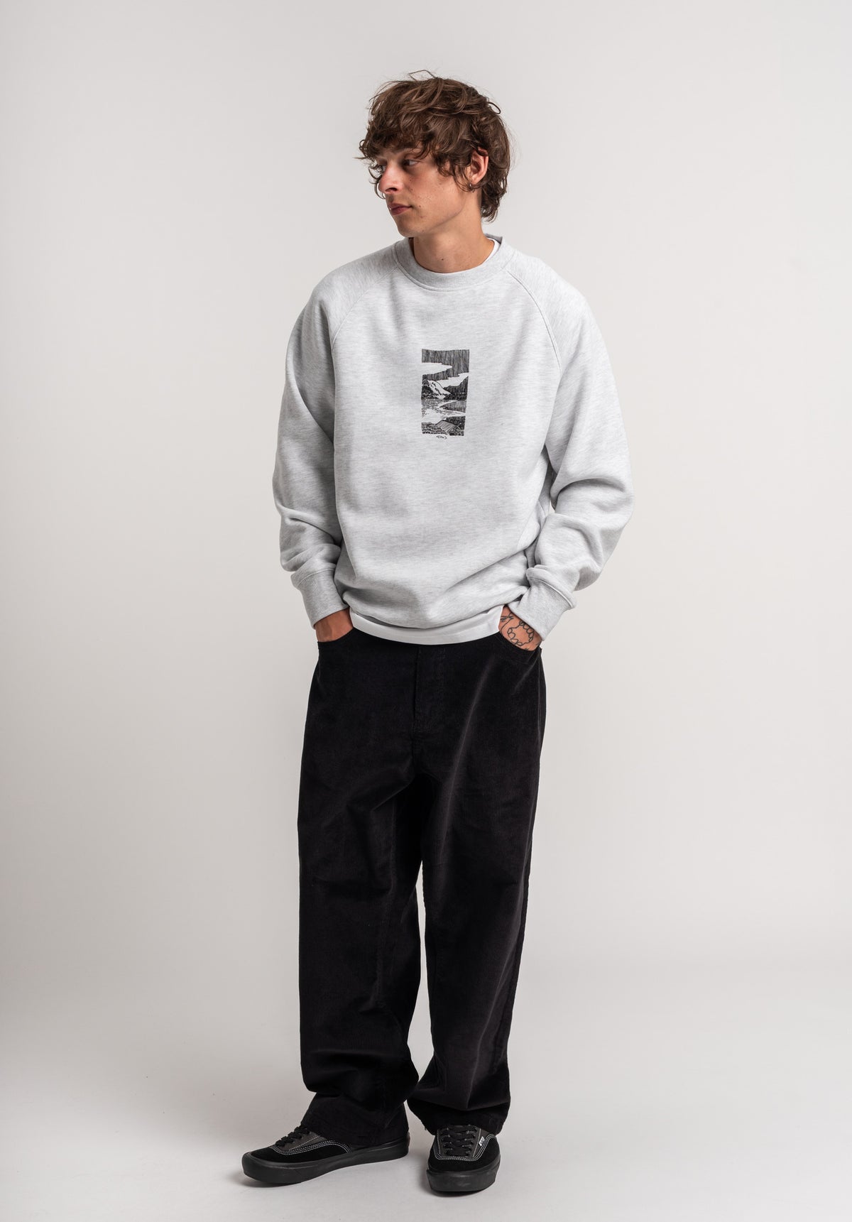 TITUS Lani Sweatshirt lightheathergrey – Detaljevisning 2