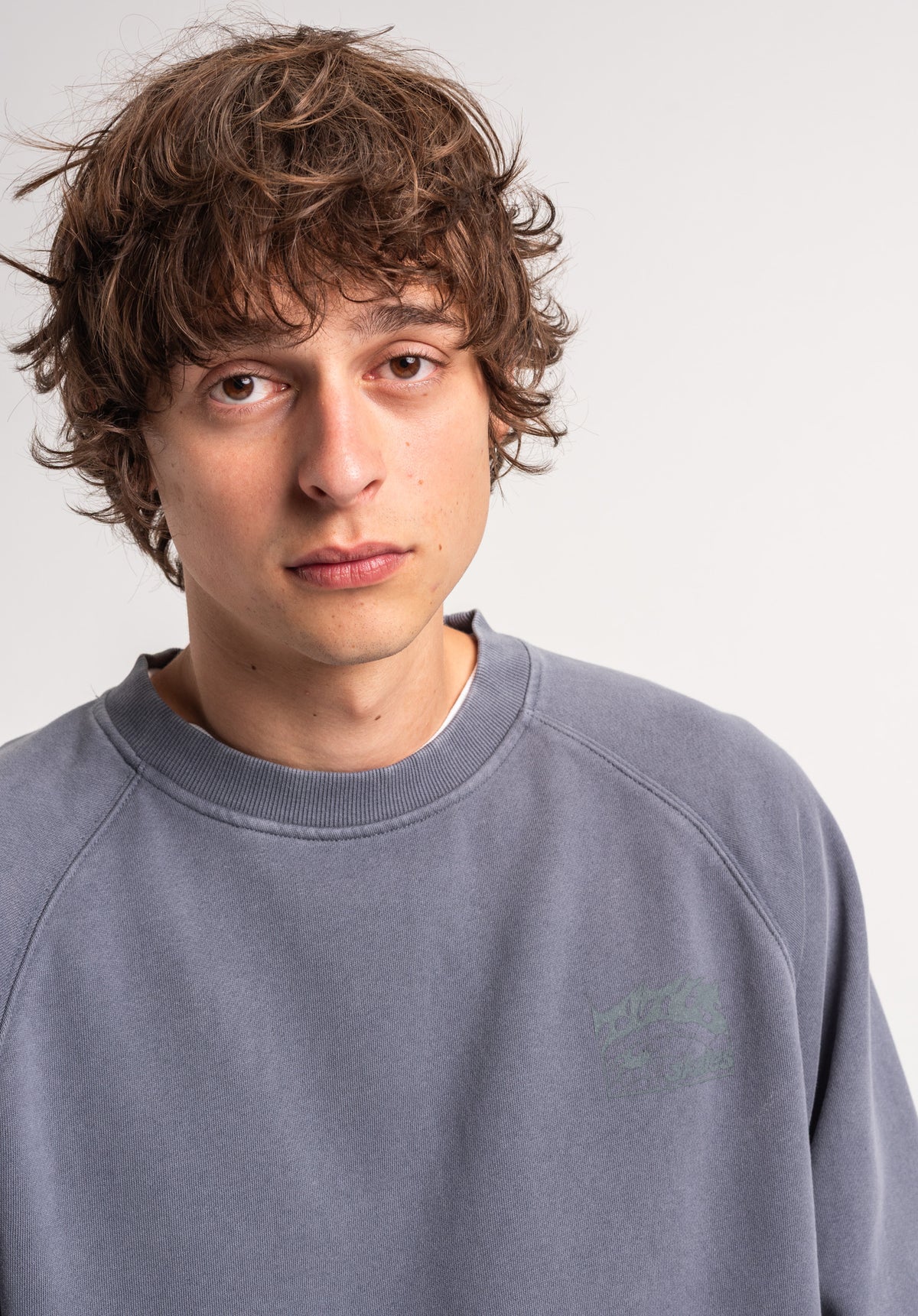 TITUS Heritage Clean Sweatshirt greybluefaded – Detaljevisning 2