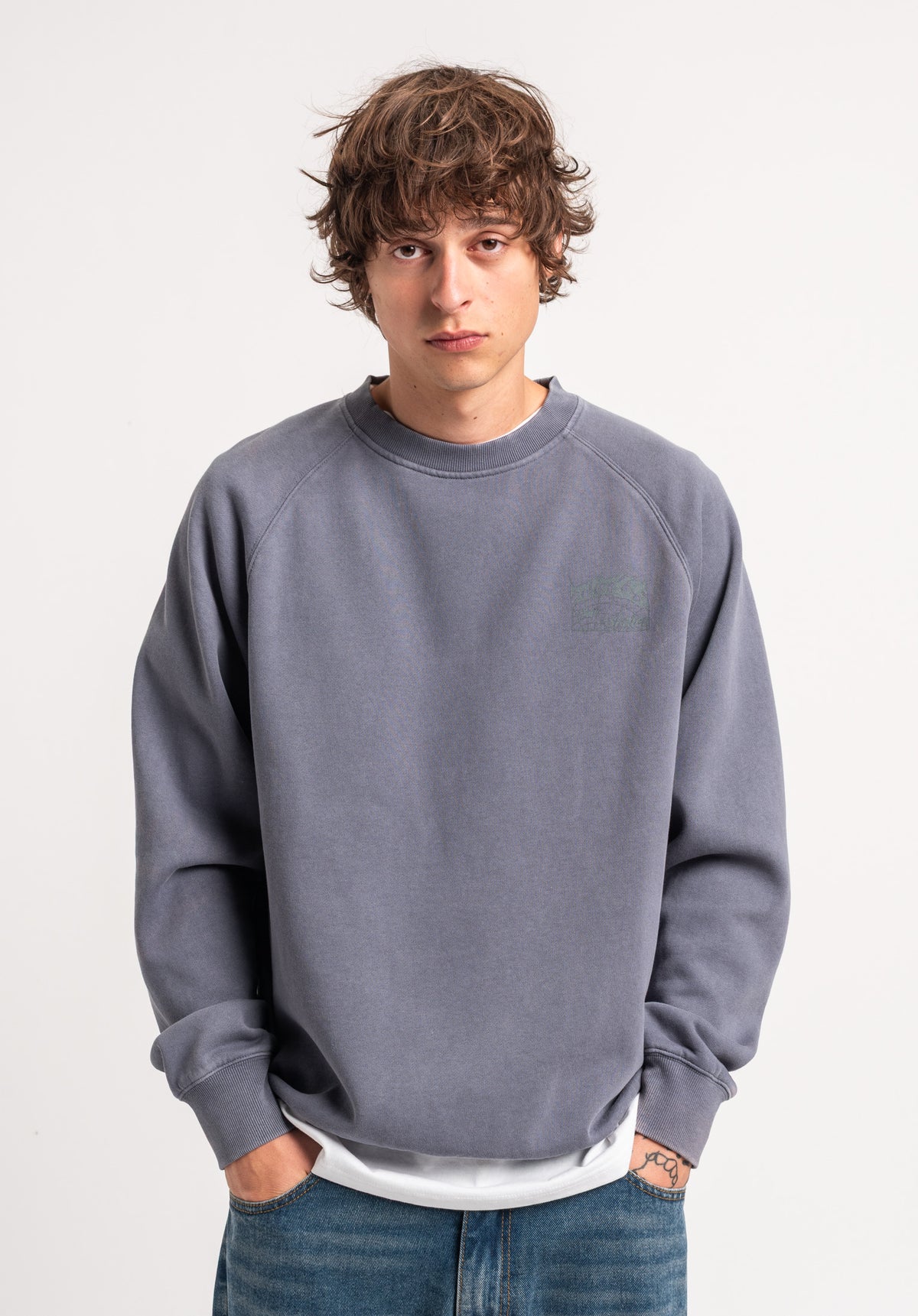 TITUS Heritage Clean Sweatshirt greybluefaded – Set bagfra