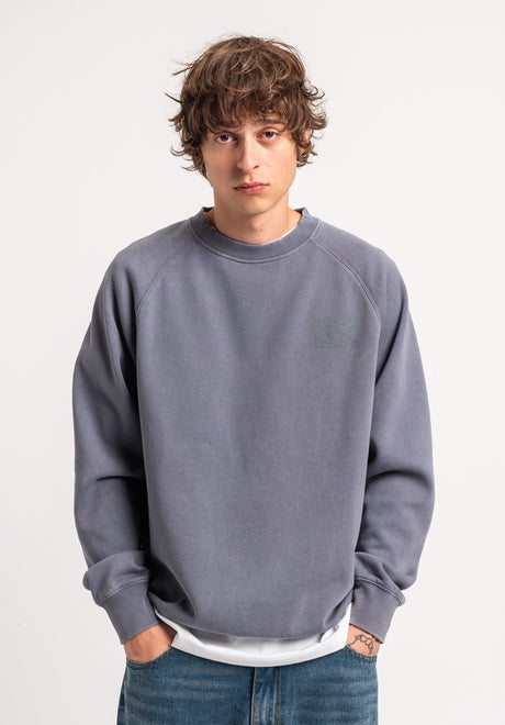 TITUS Heritage Clean Sweatshirt greybluefaded – Back view