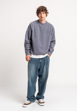 TITUS Heritage Clean Sweatshirt greybluefaded – Set fra siden