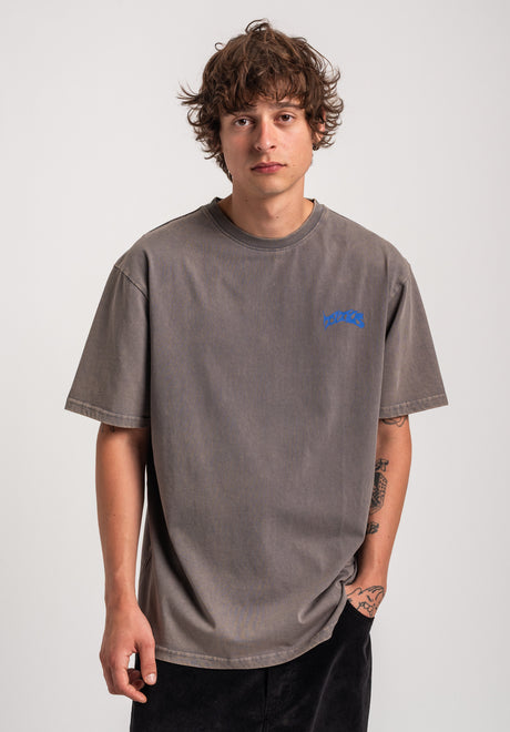 TITUS Zoya T-Shirt greybluefaded – Back view