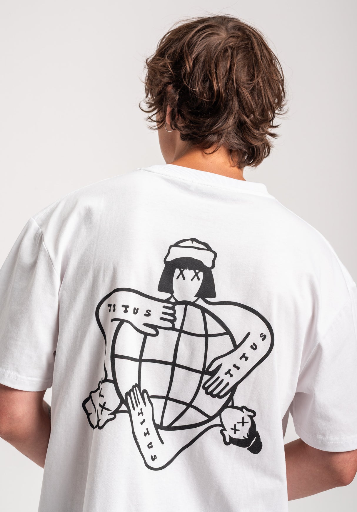 TITUS Nari T-Shirt white – Detaljevisning 1