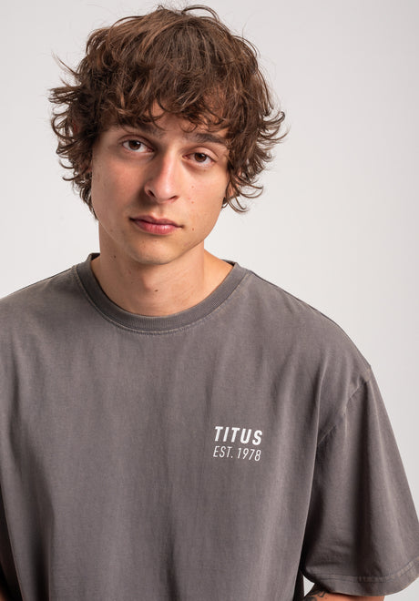 TITUS Yona T-Shirt greybluefaded – Detail view 2