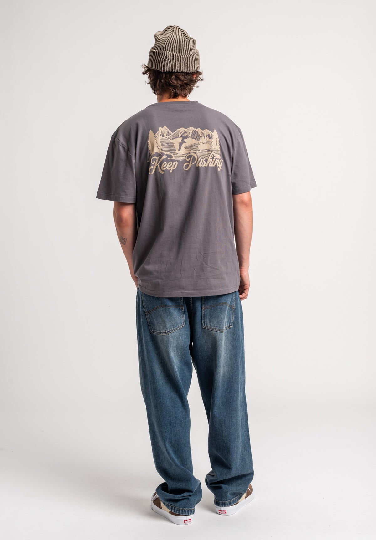 TITUS Nika T-Shirt greyblue – Top view