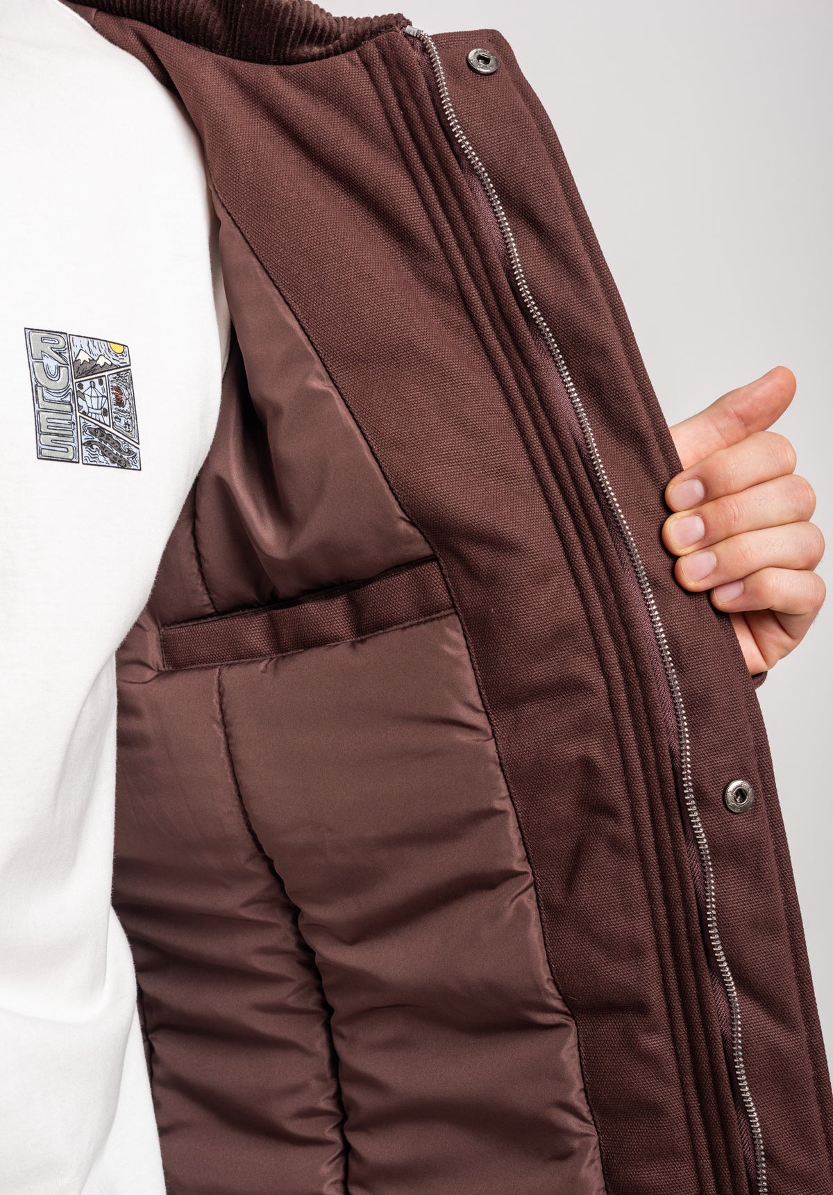Rules Solae Winterjakke chocolatefudge – Set nedefra