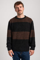 Rules Mavik Suéter darkcoffee-black – Vista frontal