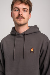 Rules Bonfire Sweat à capuche leadgrey – Vue de détail 1