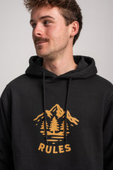 Rules Pine Trees Hoodie black – Detail view 1