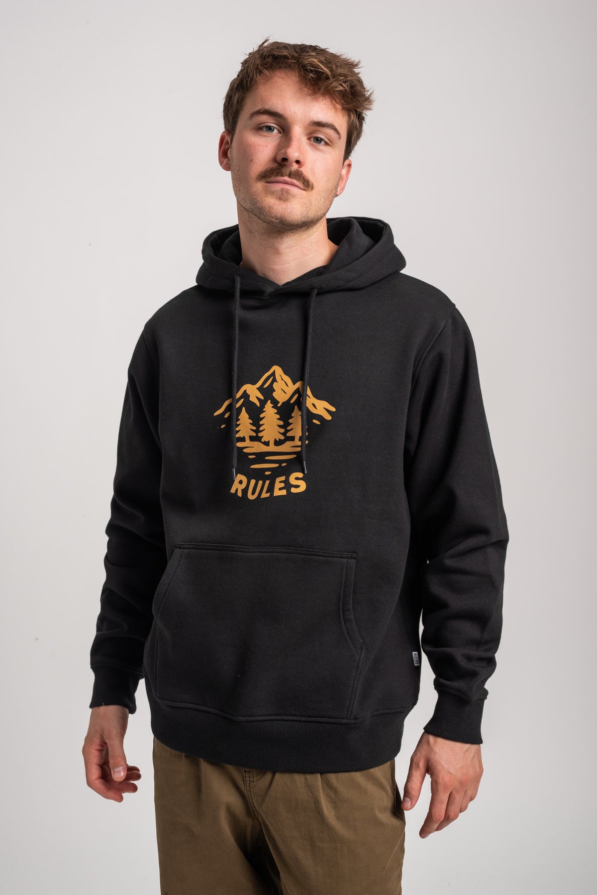 Rules Pine Trees Hoodie black – Back view