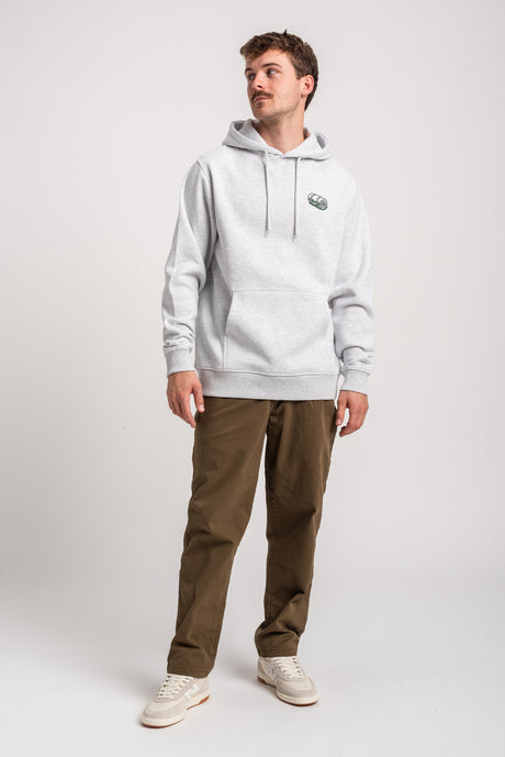 Rules Camping Bag Hoodie lightheathergrey – Detaljevisning 1