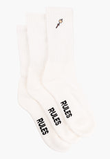 Rules Marshmellow Calcetín offwhite – Vista frontal