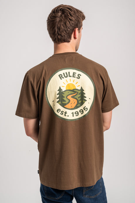 Rules Forest Trail Camiseta olive – Vista trasera