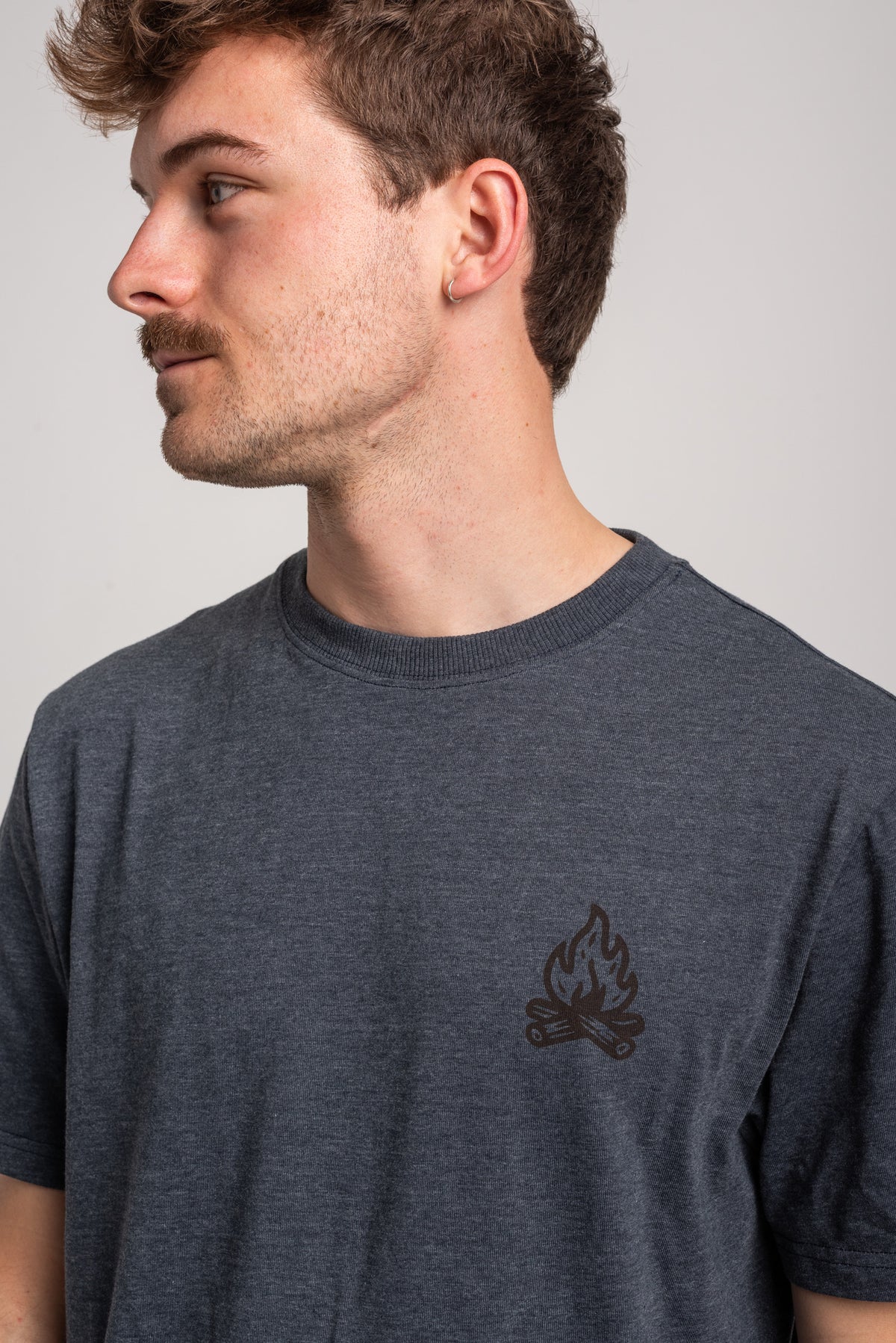 Rules Campfire T-shirt fogbluemottled – Vue de détail 1