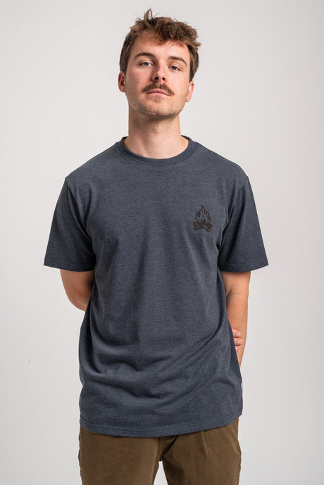 Rules Campfire Camiseta fogbluemottled – Vista frontal