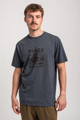 Rules Float Mode T-Shirt fogbluemottled – Set forfra