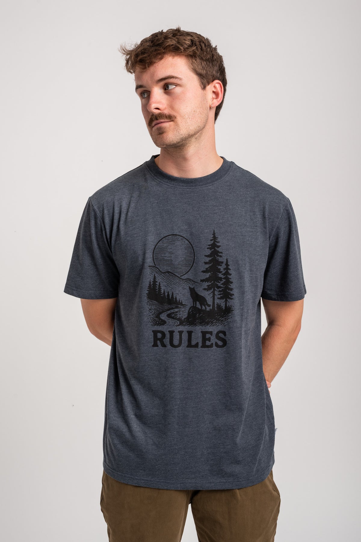 Rules Jonel T-shirt fogbluemottled – Vue de détail 1