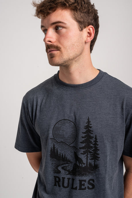 Rules Jonel Camiseta fogbluemottled – Vista trasera
