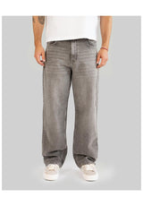 Homeboy X-tra Baggy Dye Denim Jeans khaki – Vista frontal