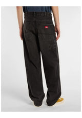 Dickies 958 Baggy Tapered Work Jeans blackwashfaded – Back view