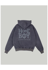 Homeboy Old School Zipper Zip-hoody grey-washed – Vista frontal