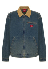 Dickies Denim Painter Overgangsjakke khakitintedblue – Set forfra